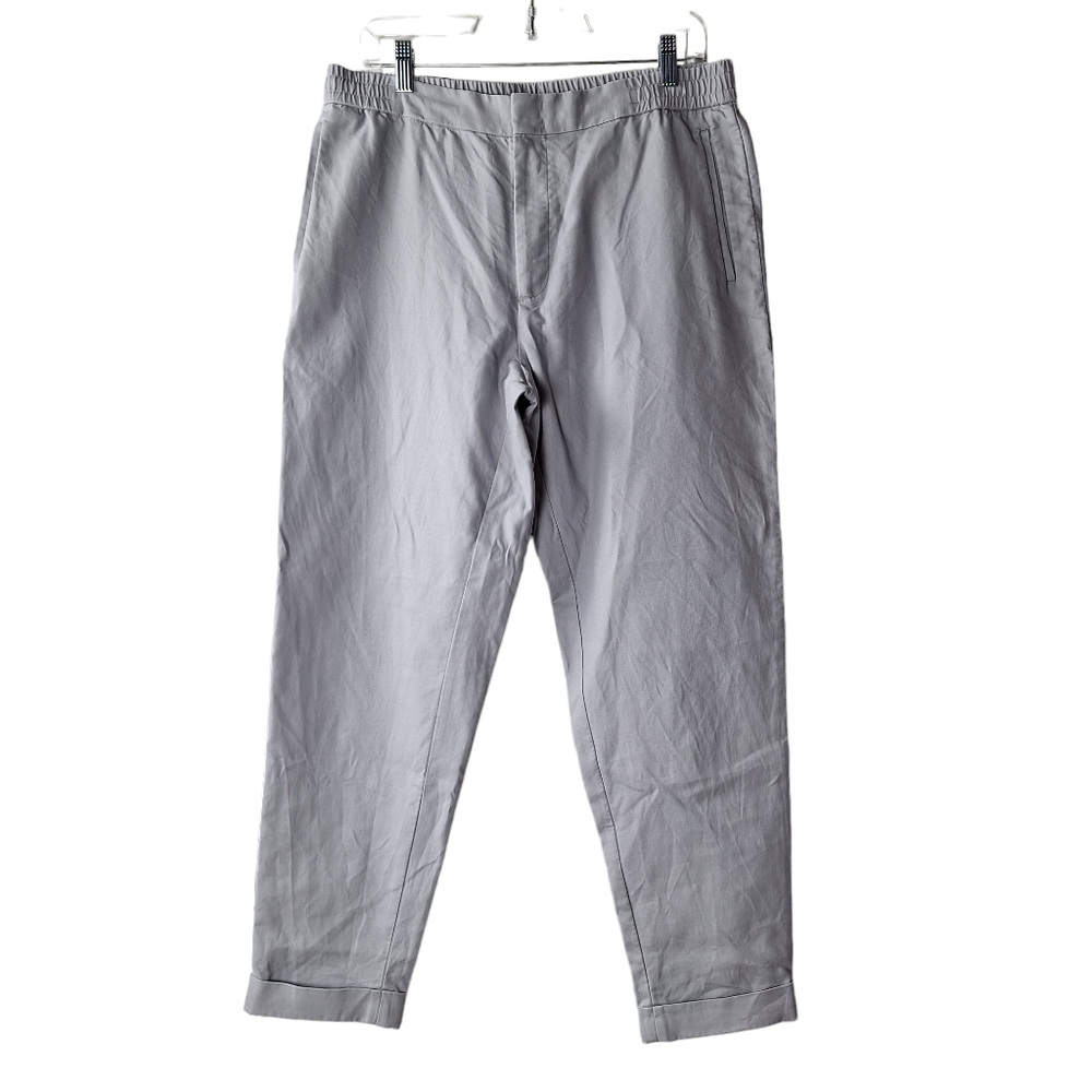 COS Cotton Elastic Drawstring Waist Tapered Pants Cuffed Hem Men's Size 36R